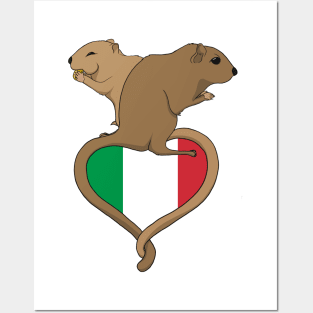 Gerbil Italy (light) Posters and Art